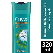 clear shampoo hijab pure anti ketombe+anti lepek 320ml