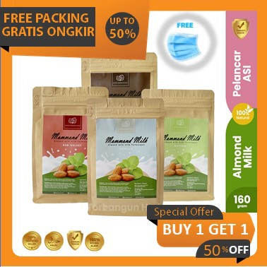 SUSU PELANCAR ASI BOOSTER PENAMBAH ASI ALMOND UNTUK IBU MENYUSUI TERBAIK BPOM ORIGINAL FREE ONGKIR