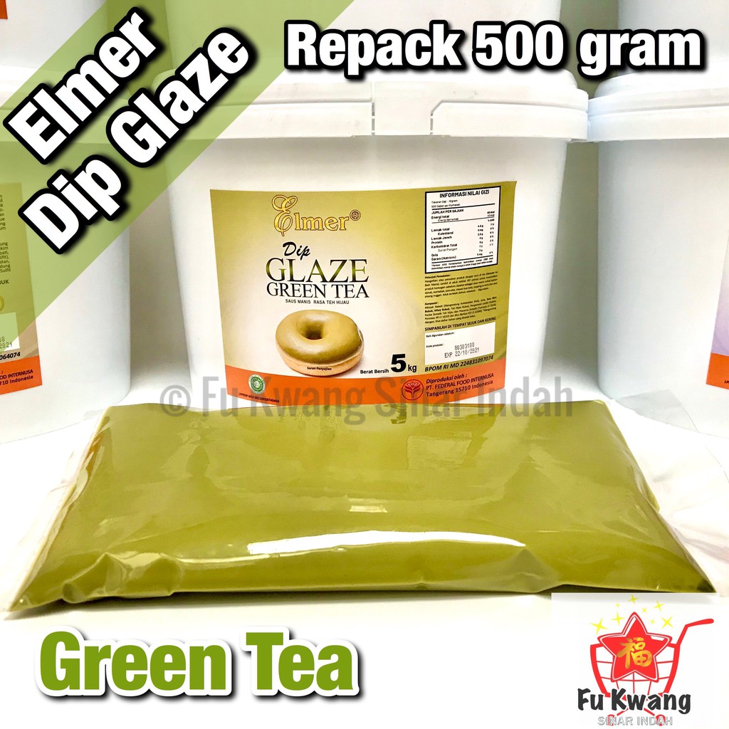 

Elmer Dip Glaze Green Tea 500 gram