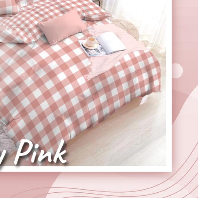 ✼ konico Sprei Kain Katun Meteran Motif Minimalis kotak 4 - 8 cm EMILY KHAKI star esra catra vol I ❋