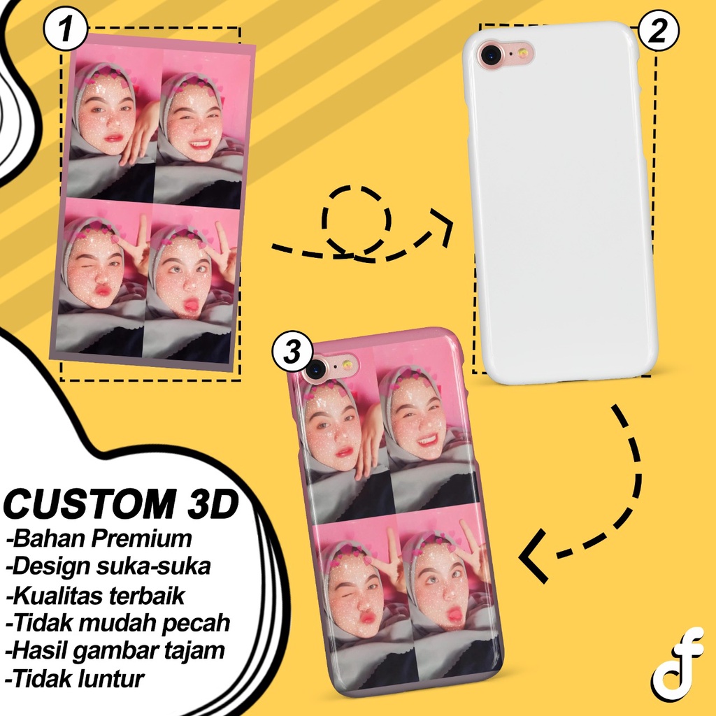 DFC CUSTOM CASE HP REQUEST FOTO DAN NAMA FOR ALLTYPE INFINIX HOT 8 HOT 9 PLAY HOT 10 REALME 1 C12 RE