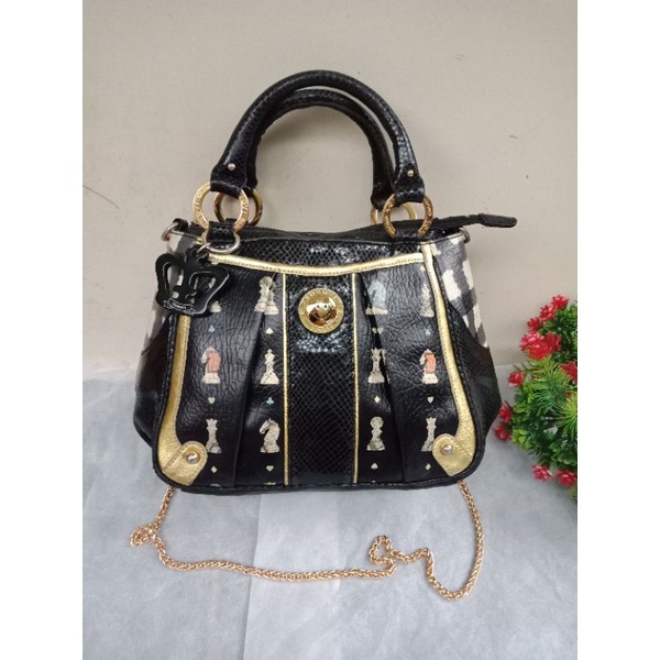 SONOVI HANDBAG /SLING FULL KULIT, PATEN ASLINYA,  PRELOVED SONOVI,  TAS SONOVI