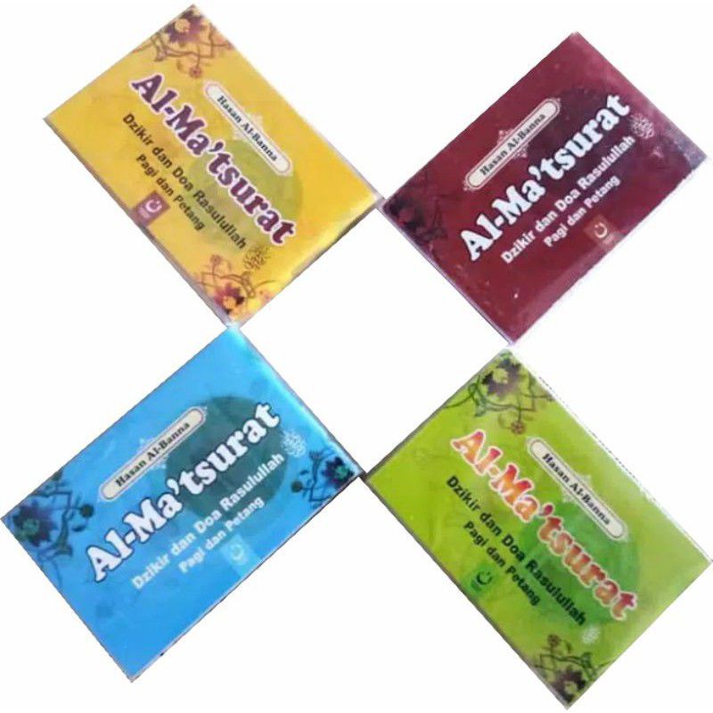AL MATSURAT BUKU DZIKIR PAGI PETANG HASAN AL BANA SOUVENIR PERNIKAHAN