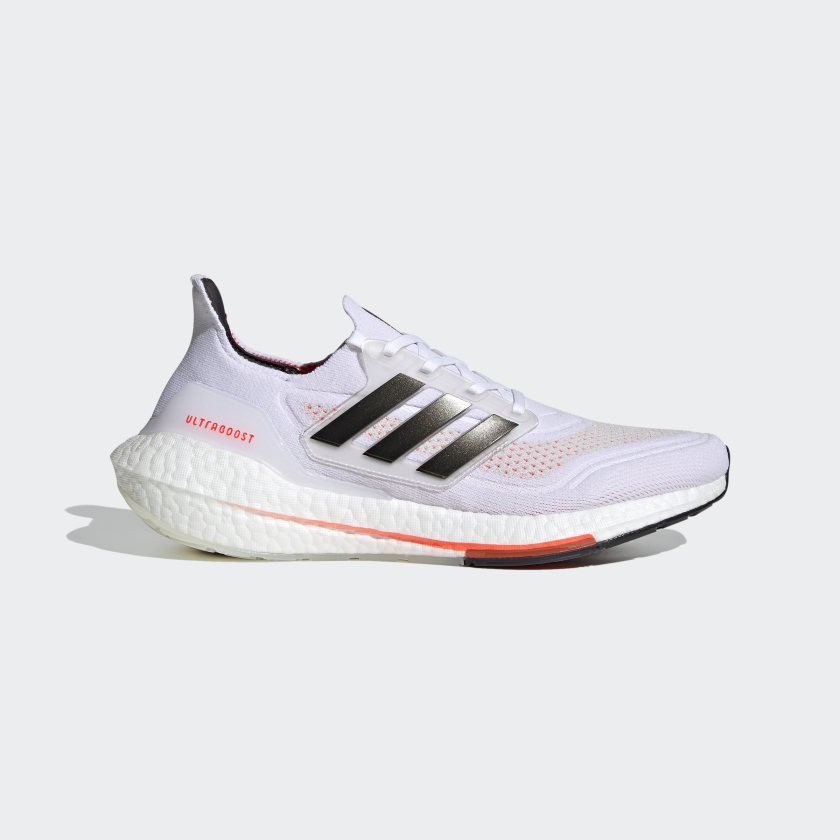 ADIDAS ultraboost 21 Cloud White Core Black Solar Red Original