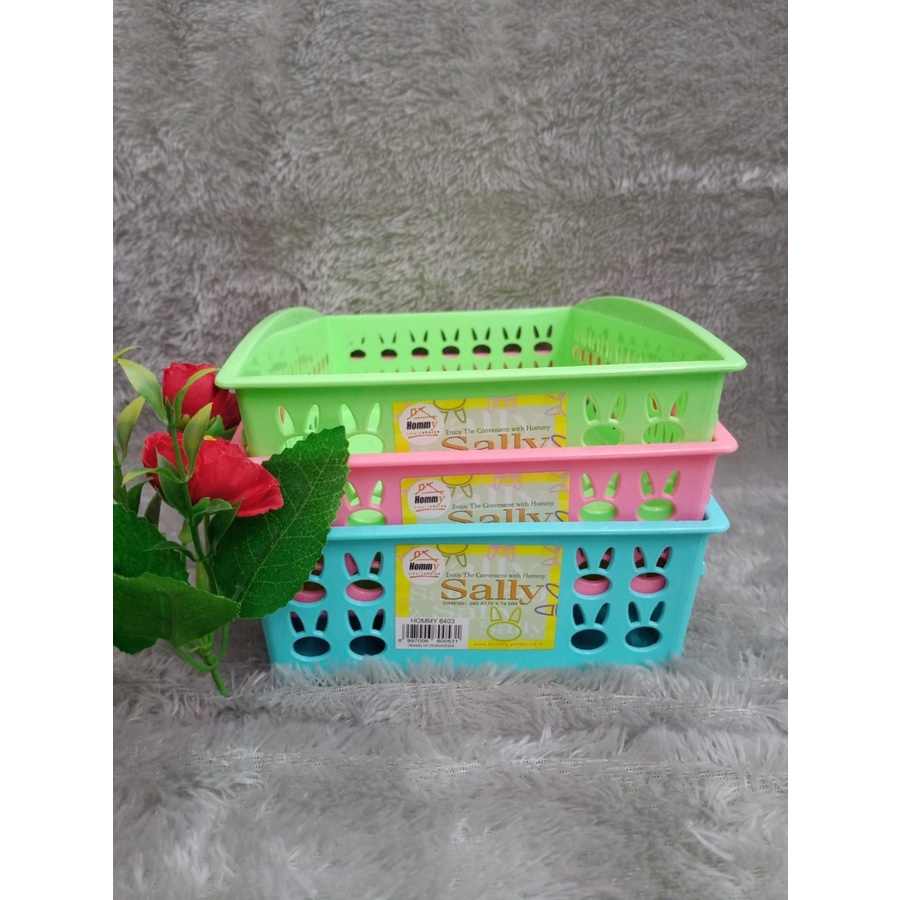 Keranjang Serbaguna Sally Hommy / Tempat penyimpanan / Container Box Mini / Storage Box