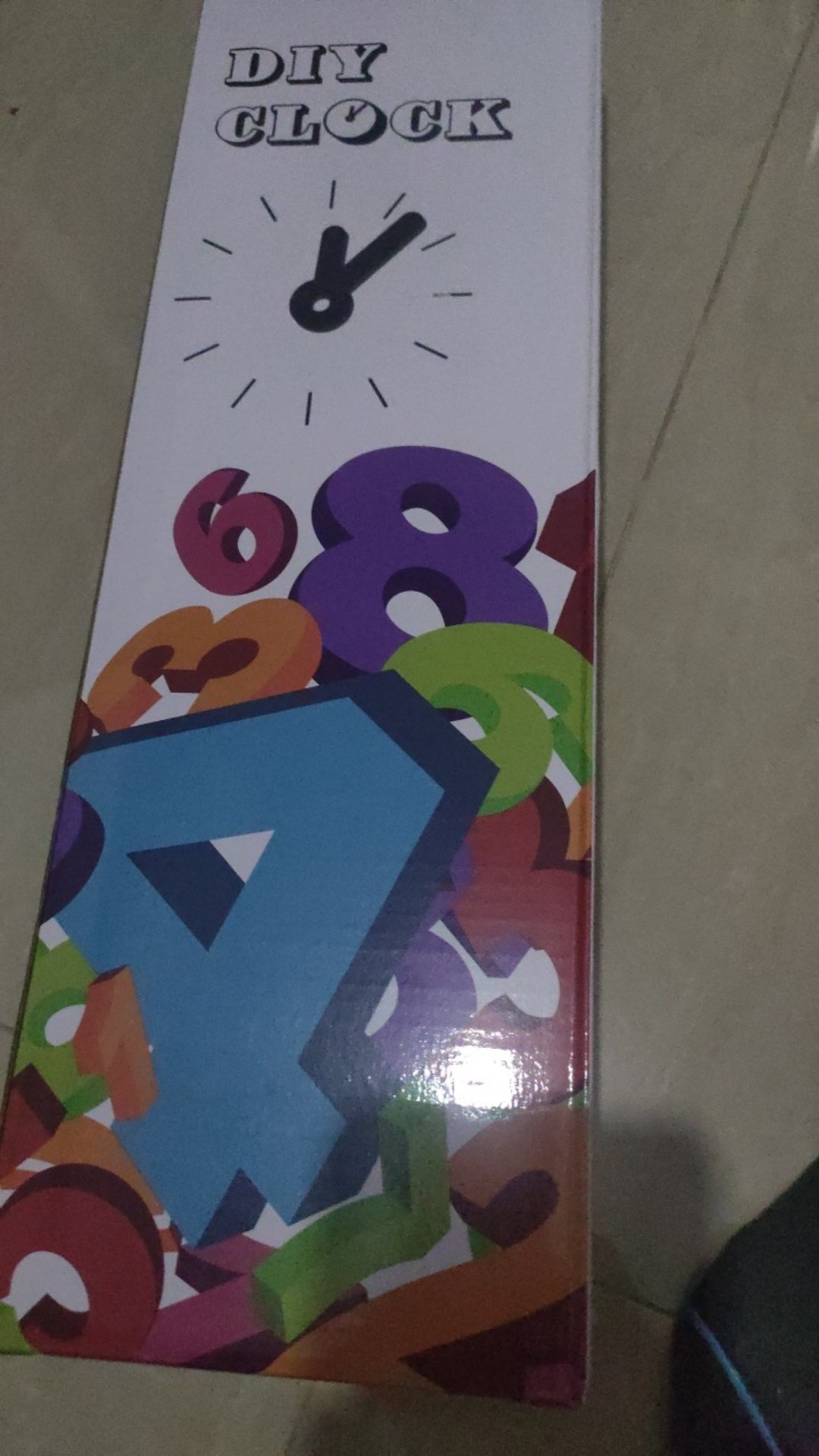 Luminova Jam Dinding Besar 3d 130 Cm Jam Dinding Raksasa  Besar Diy Dekorasi Glow In The Dark