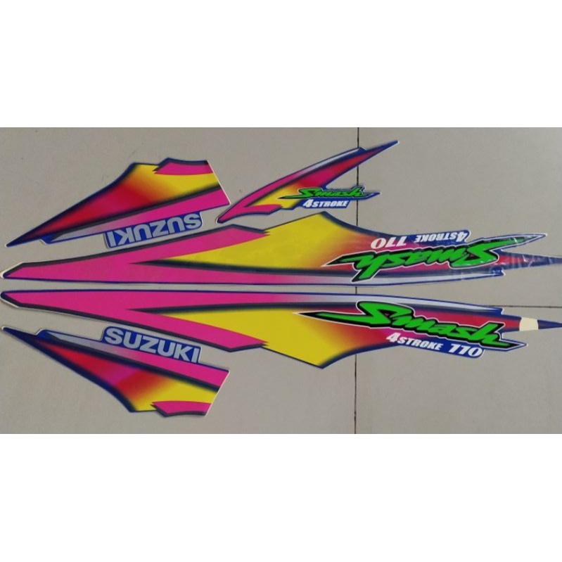 striping suzuki smash 110 r 2003 2004 biru