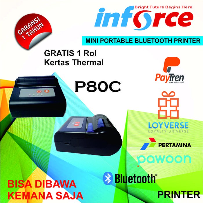 PRINTER INFORCE THERMAL PORTABLE P80C