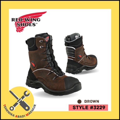 SAFETY SHOES RED WING - STYLE #3229 / SEPATU PROYEK COKLAT / BROWN