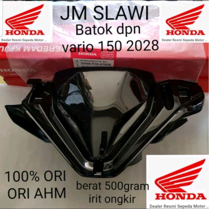 53205-K59-A70ZB Cover handle fr batok depan cover vario 125 f1 vario 150 f1 2018-2020 ori honda ahm asli honda