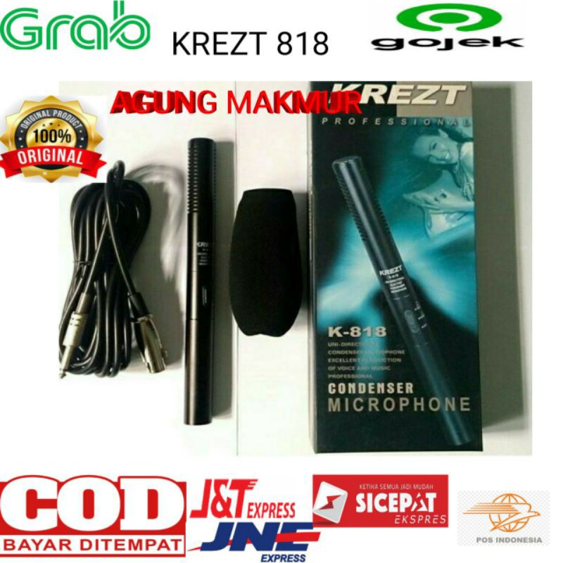 MIC CONDENSER KREZT K-818 ORYGINAL MIC KONDENSOR KREZT K818