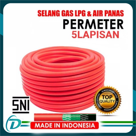 Selang Gas LPG 5 Lapis SNI - Selang Water Heater - Selang Caisar Meteran