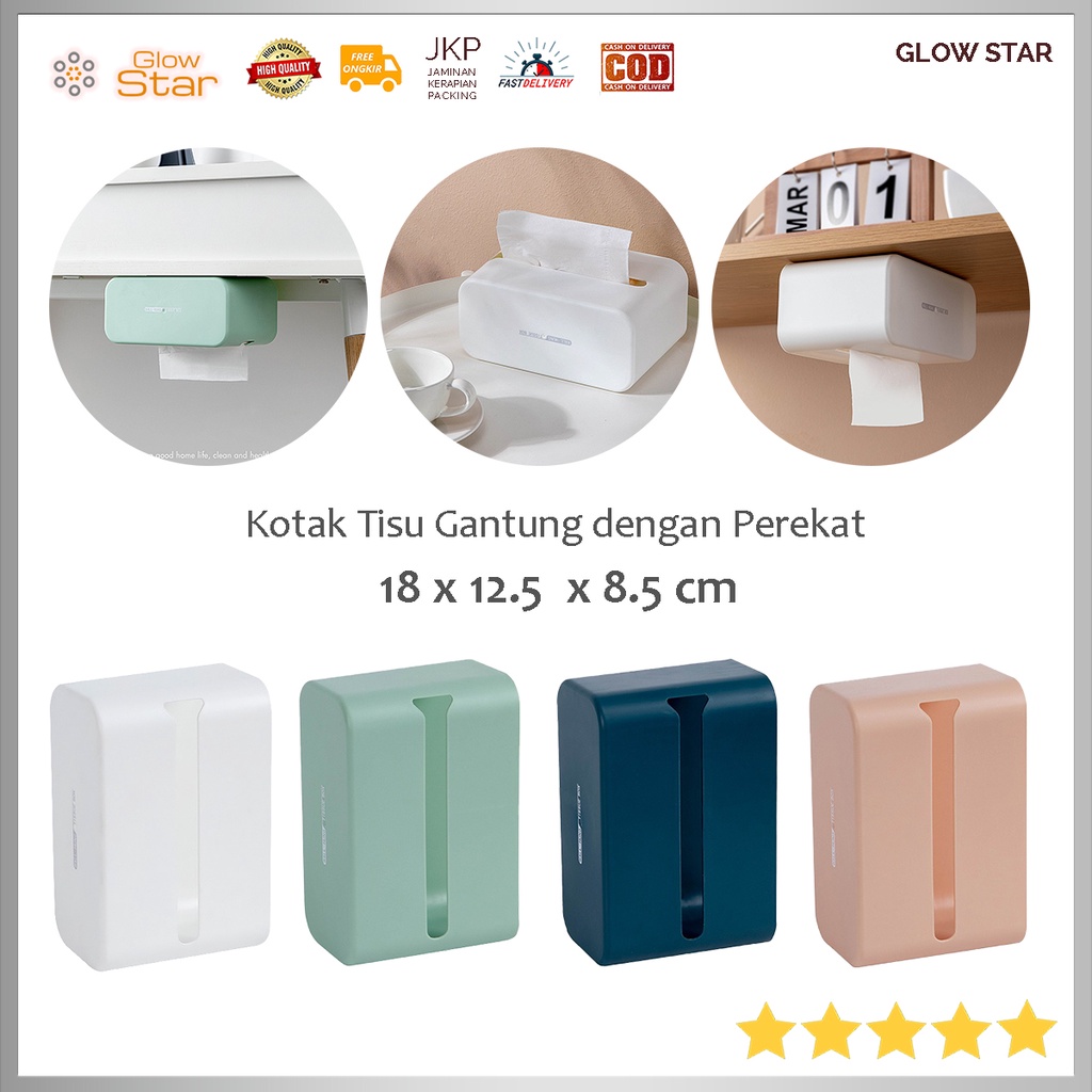 Kotak tisu Tempat tisu gantung, wadah tisu tempel dapur ruang belajar styling korean style gantungan serbaguna kamar mandi