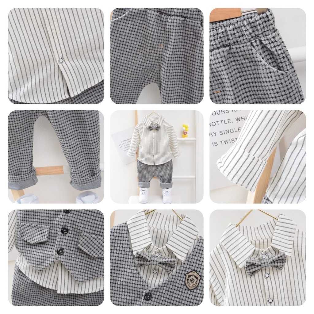 6BULAN - 4TH BABY TUXEDO SET TUXEDO BAYI BAJU KONDANGAN COWOK / BAJU JAS ANAK BAYI IMPORT