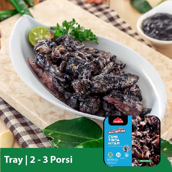 

Laukita Cumi Tinta Hitam Tidak Pedas Frozen Food [175g]