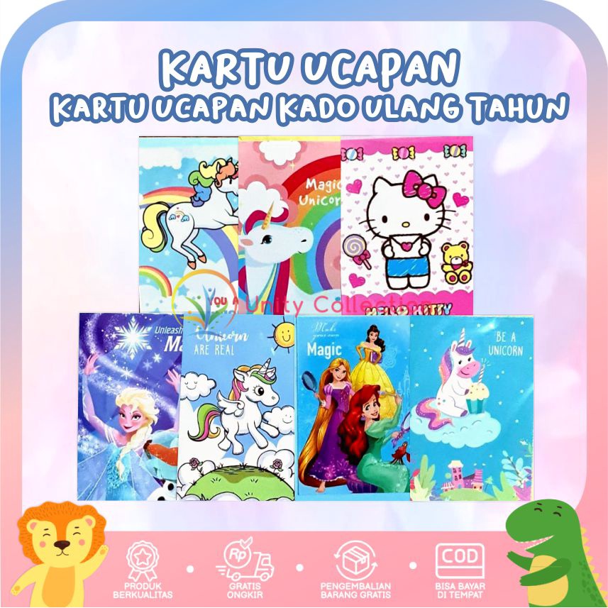 

Kartu Ucapan Ulang Tahun Anak Kado Gift Variasi Kartun