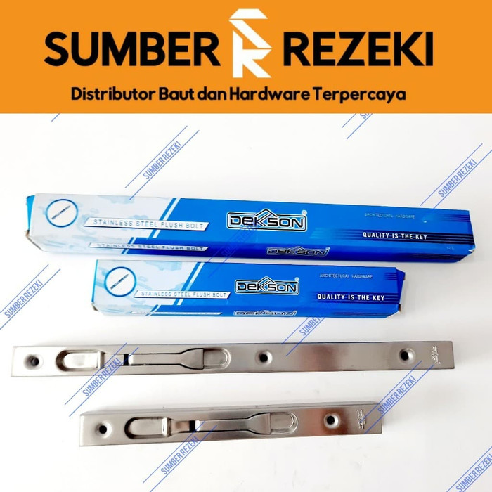 Jual Pertukangan Material Bangunan Flushbolt Dekson Slot Pintu Kayu Set Shopee Indonesia