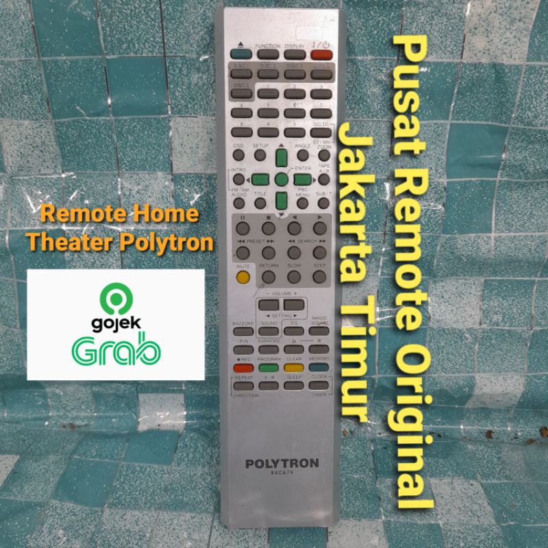 REMOTE REMOT DVD HOME THEATER POLYTRON ORIGINAL ASLI