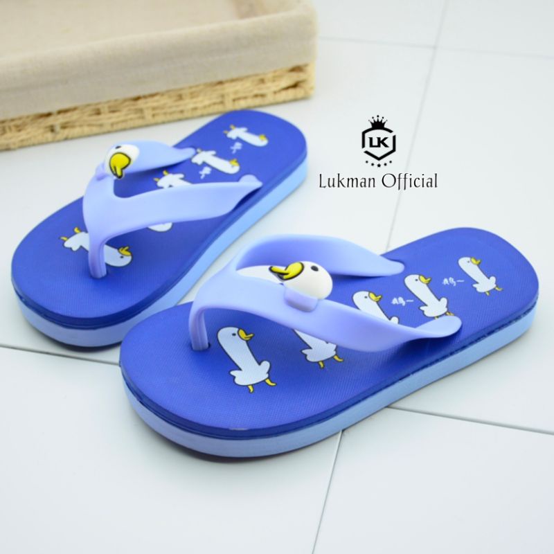 Sandal Jepit Anak Motif ANGSA Untuk Usia 1 Sampe 3,5 Tahun