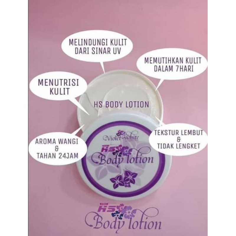 HS body lotion memutihkan kulit dan melembabkan