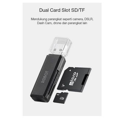 ITSTORE ROBOT Card Reader USB 3.0 TF / SD - CR102 MicroSD Sdcard Cardreader