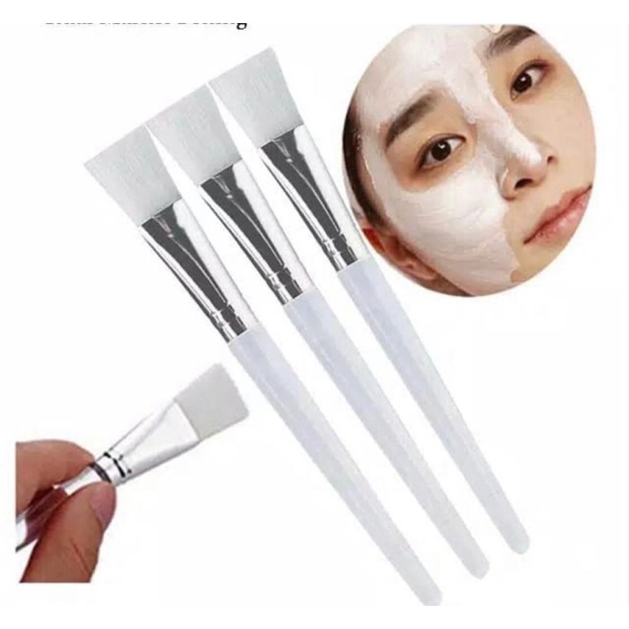 Kuas Make Up Brushes / Kuas Masker Wajah Bening Kosmetik / Kuas Rias Transparan Serbaguna  / Brush Powder Eye Shadow Foundation Blusher Blending Beauty-live