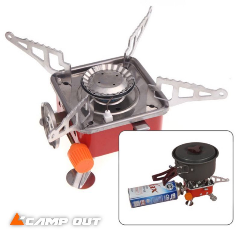 Kompor Camping Kotak Mini Portabel Stove Gas - kompor kotak gunung - kompor outdoor