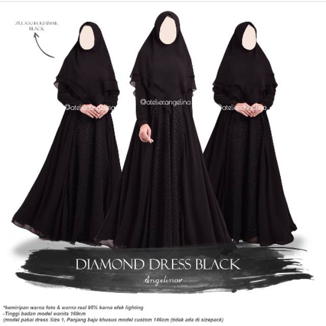 Diamond atelier angelina black nwt sz 1