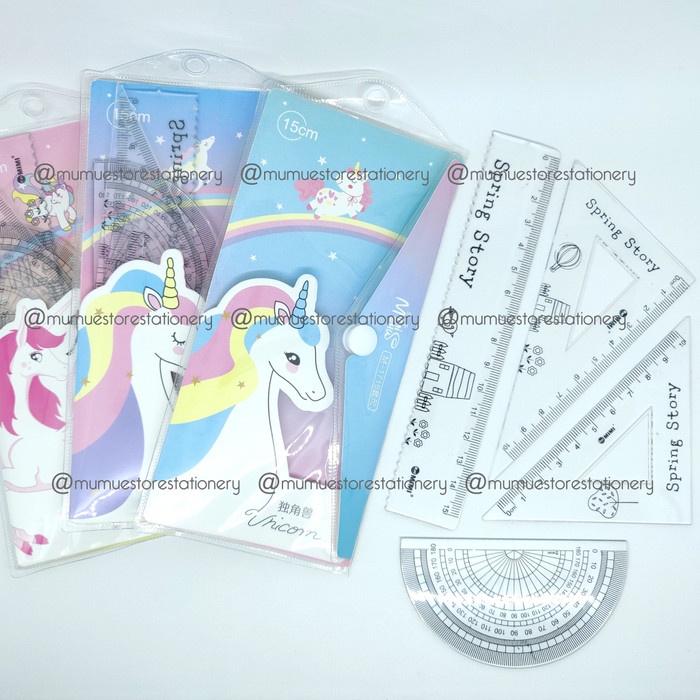 

Terlaris Penggaris / Penggaris Set /Penggaris Lucu (Unicorn) Trendi