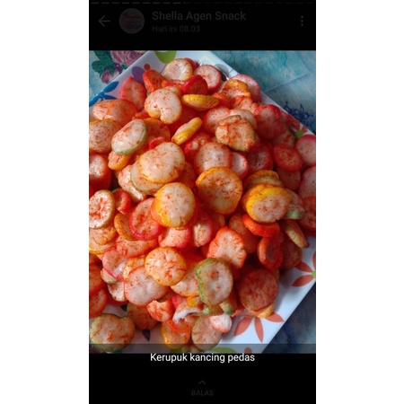 

Kerupuk kancing pedas 250gr | puputproject