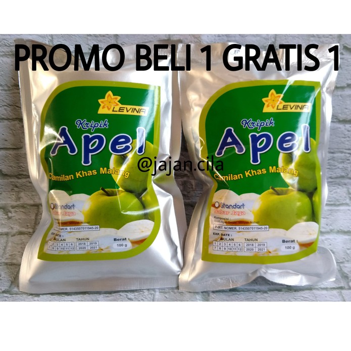 Jual Keripik Apel Camilan Khas Kota Malang Promo Beli 1 Gratis 1