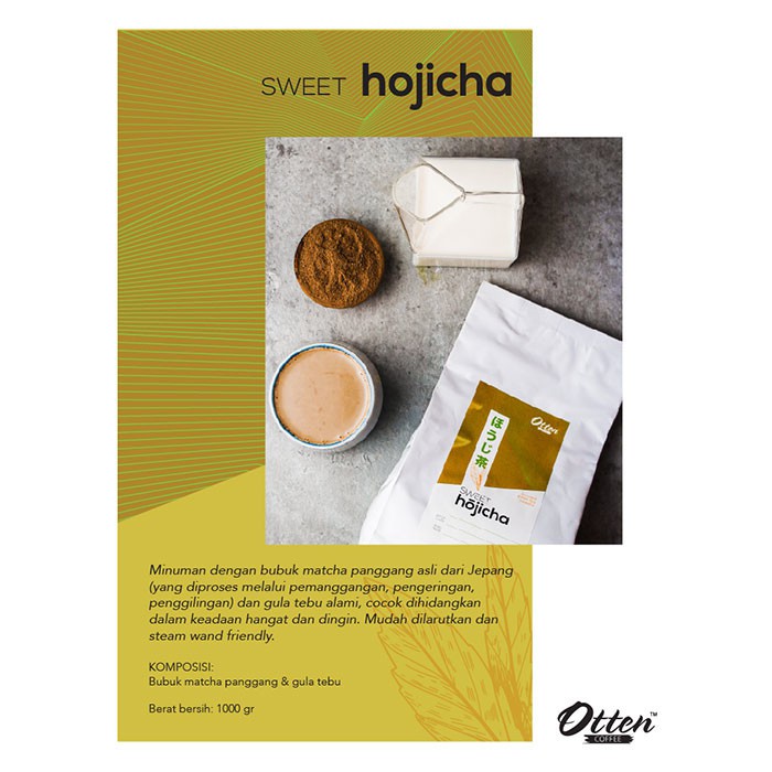 Otten - Sweet Hojicha Powder 1 KG | Bubuk Hojicha