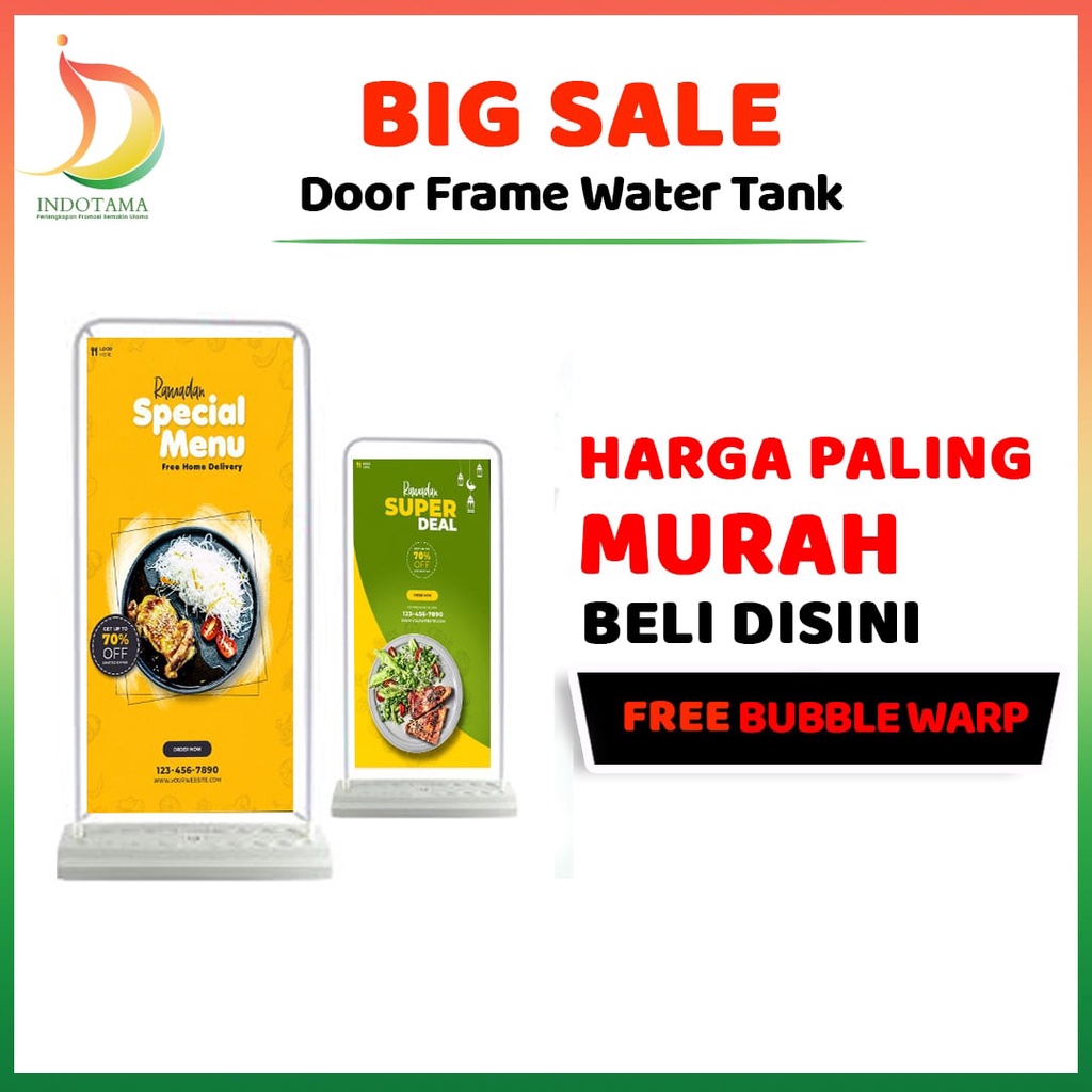 Stand Banner Door Frame, Door Frame Banner 80x180 cm, Standing Berdiri Indoor / Outdoor, Stand Weddi