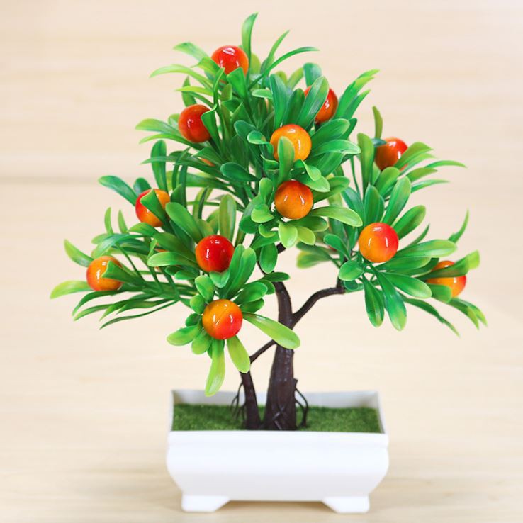 RSB COD CLEAR STOCK Ornamen Bunga plastik Buatan Dekorasi Rumah/ Flower Artifisial Vas Pot Bunga Buah BUNGA KODE 14-7