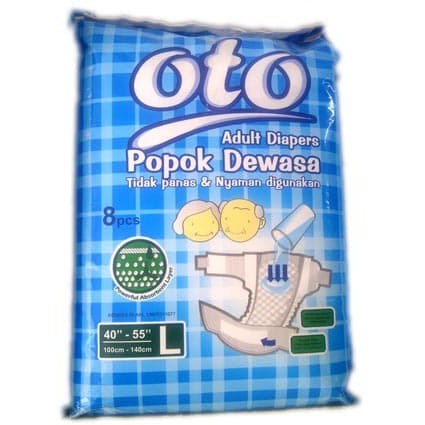 Popok Dewasa Oto Perekat  - Size L isi 8