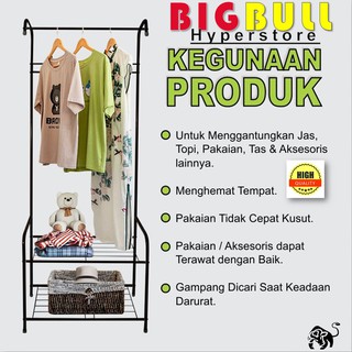 Rak Gantungan  Baju Multifngsi Stand Hanger Topi Baju 