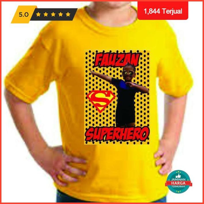 Kaos Sablon Foto Anak Terlaris