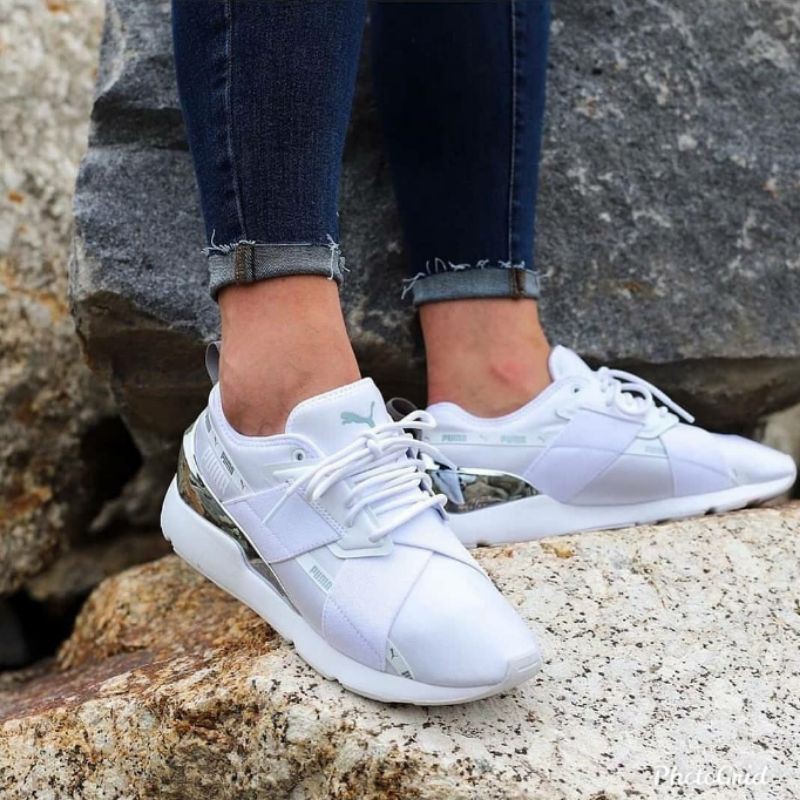 white and silver pumas