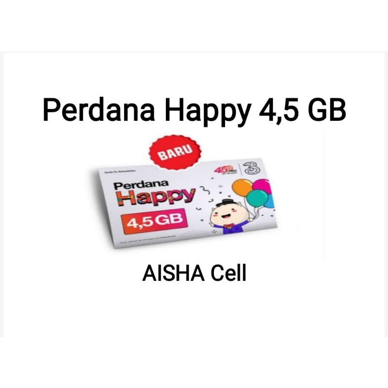 Perdana Tri 3 4,5 GB 30 hari ( BM3X)