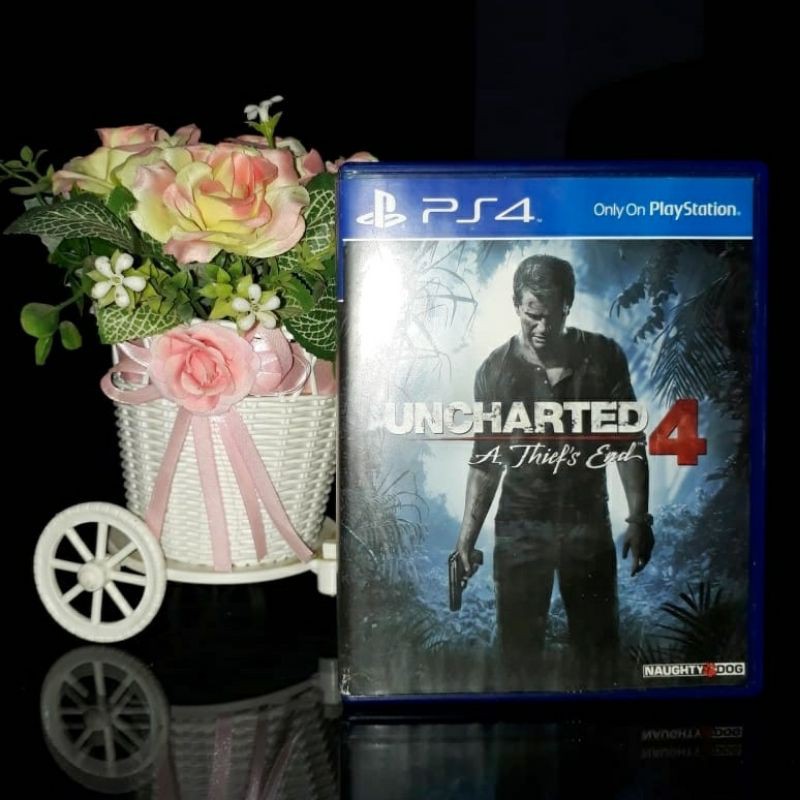 BD Kaset PS4 Uncharted 4 Game Playstation 4 PS 4 Bekas Second Mulus