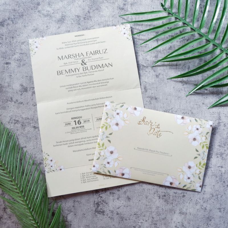 Undangan Cetak Satuan Minimal 10pcs Rustic Amplop Softcover Gold VIP Bekasi Mage 13