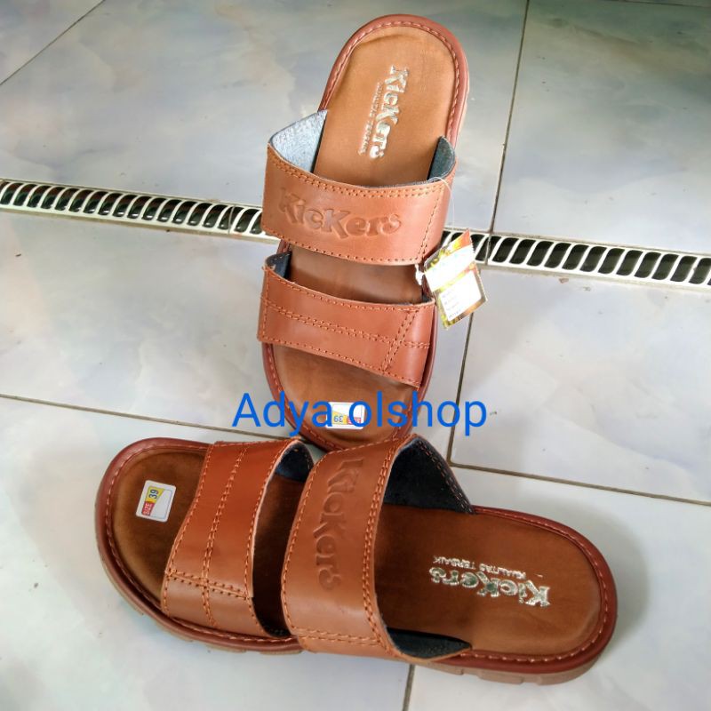 sandal ban2 kulit asli sandal casual kulit asli