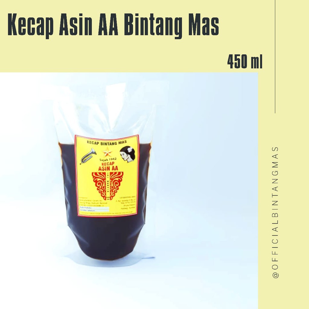 

Kecap Asin AA Bintang Mas 450 ml