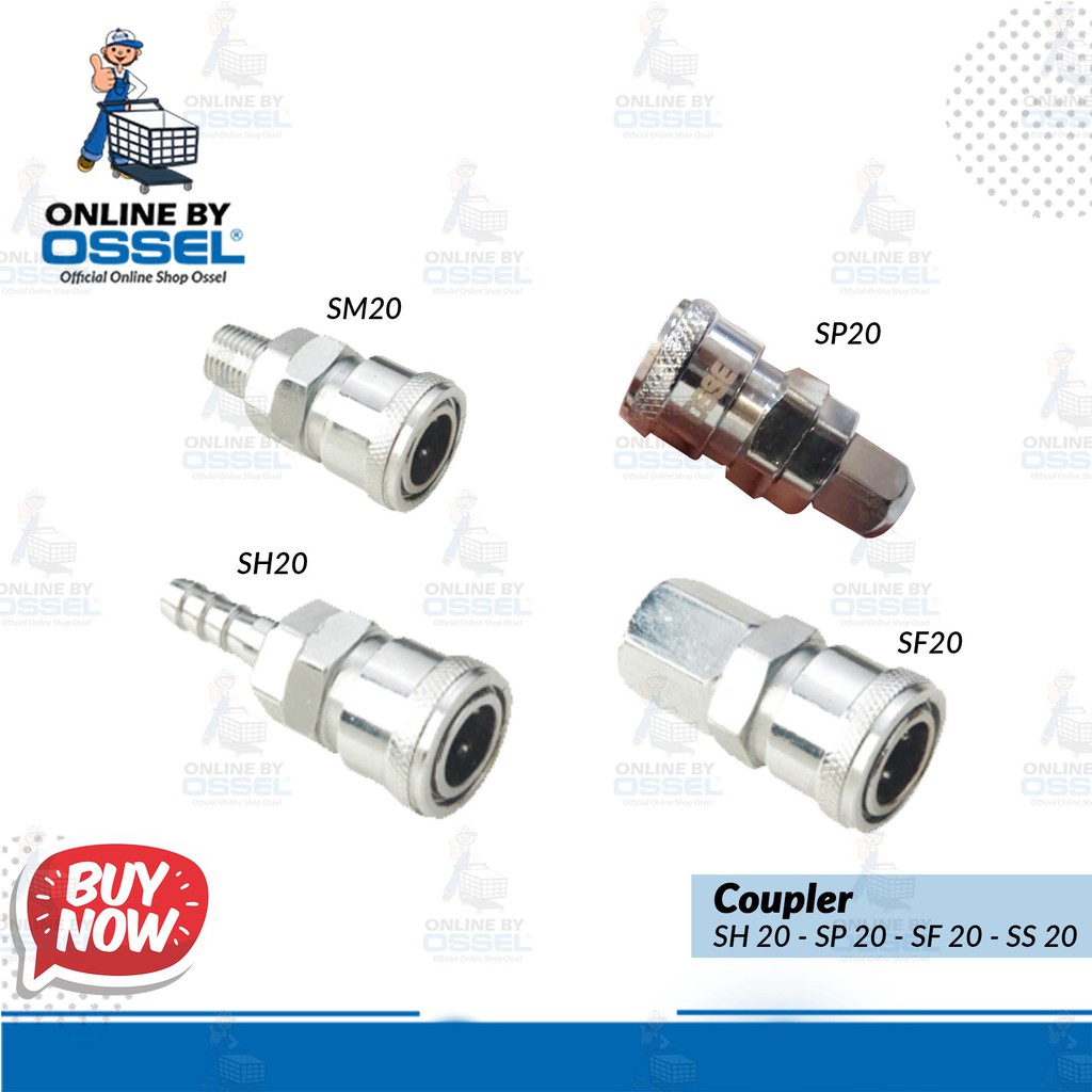 Quick Coupler OSSEL Coupling Nepel OSSEL Coupler Kompresor Quick Coupling Kompresor