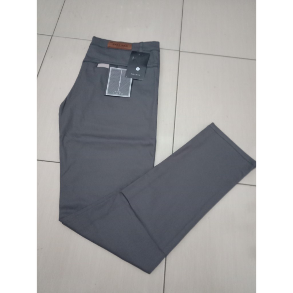 CELANA CHINO PANJANG PRIA KERJA HARIAN SANTAI CASUAL FORMAL HITAM ABU CREAM MOCCA