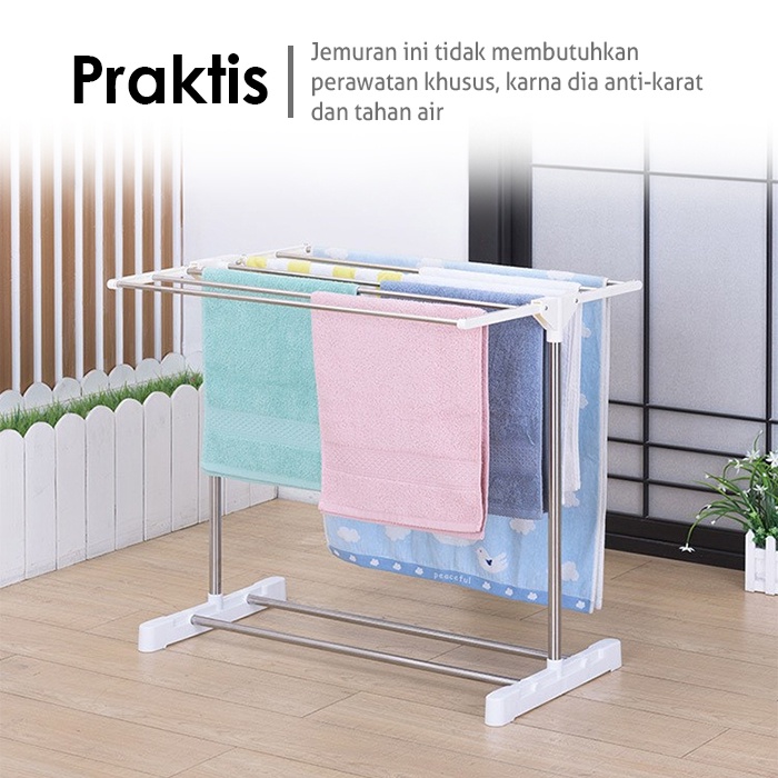 Gantungan Handuk / Gantungan jemuran / Rak Jemuran Handuk Stainlees Gantungan Handuk Jemuran Handuk 