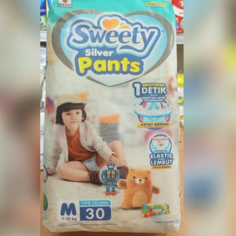 Banyak Dipakai.. Sweety Silver Pants S32 / M30 / L28 / XL26 / XXL24 azzam jaya susu