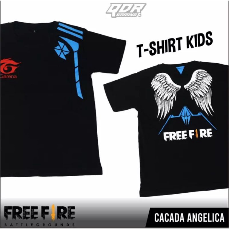 Kaos Anak Pria Gaming Free Firee Murah