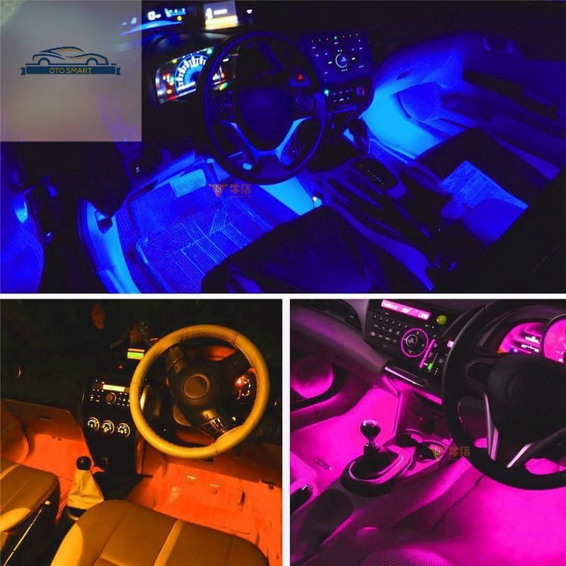 LAMPU LED KOLONG MOBIL RGB LAMPU DASHBOARD 16 WARNA REMOT + SENSOR MUSIC