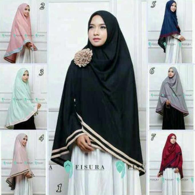 Jilbab Syari Khimar Fisura Nadiva / Khiar Nadiva / Jilbab Syari Khimar Fisura List YLS64 (TERLARIS)
